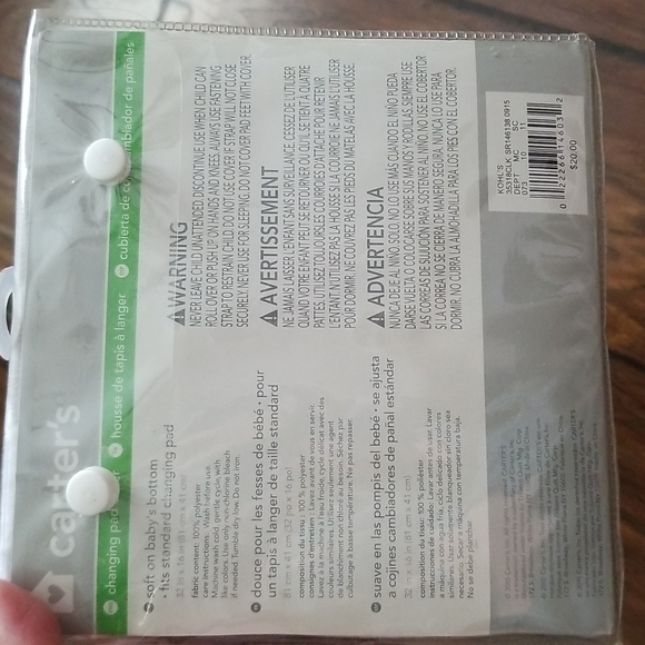 NWT Carter's changing pad cover - Picture 2 of 3
